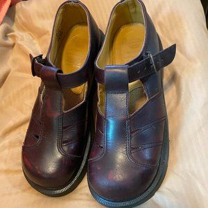 Dr. Martens Doc Burgundy Leather Mary Jane
